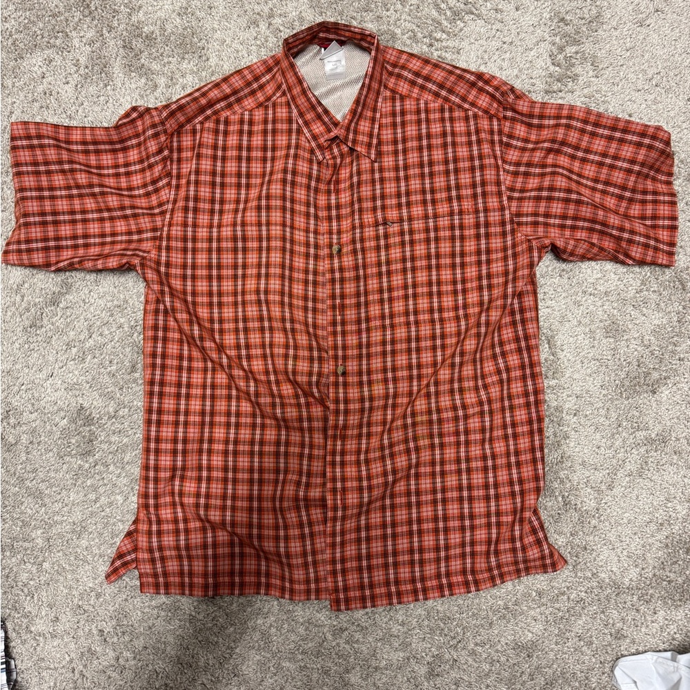 The North Face orange short sleeve